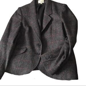 The Villager Wool Blend Window Pane Tweed